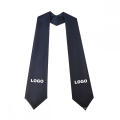 Satin graduation stoles with custom logo